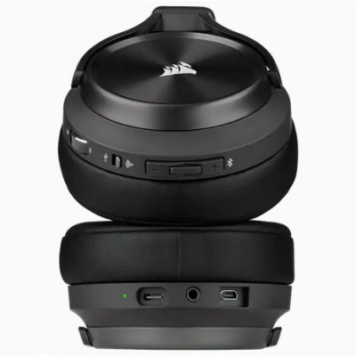 Гејминг слушалки Corsair Virtuoso RGB XT, безжични, Dolby Atmos, црни