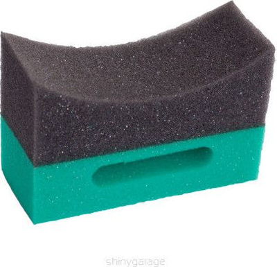 Aplikator për goma Shiny Garage Bi-Color Tire Applicator Pad, sfungjer universal, 1 copë, i zi me portokalli