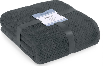 Batanije mikrofibre AmeliaHome Shleepy, 70x150 cm, dypalëshe, grafit