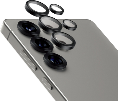 Mbrojtës unazash kamerë PanzerGlass Hoops, për Samsung Galaxy S25 Ultra, qeramik, titanium, i zi