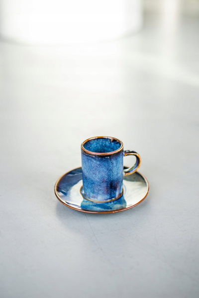 Filxhan kafeje Verlo Deep Blue, 200 ml, porcelan, blu e errët