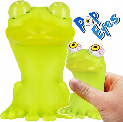 Lodër antistres MEGA CREATIVE Squeezable Frog 531496, 9 cm, jeshile