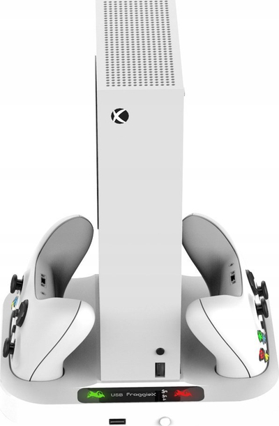 Ладилна база со полнач FroggieX X Cooling, за Xbox Series S, 2 полначливи батерии, бела