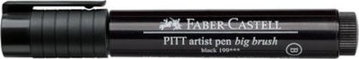 Stilolaps artistik Faber-Castell Pitt Artist Big Brush, majë e trashë, ngjyrë e zezë 199
