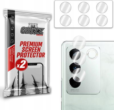 Mbrojtës kamere GrizzGlass HybridGlass për vivo V27 Pro, set 2 copë, transparent
