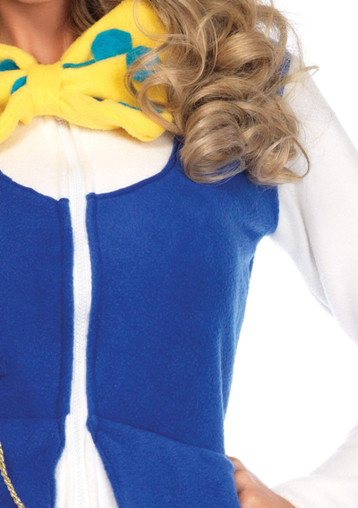 Kostum Halloween Leg Avenue Cozy White Rabbit Wonderland, L, i bardhë me blu