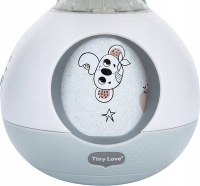 Lodër muzikore për karrocë Tiny Love Tummy Time, 2 në 1, seri Black and White Deco, bardh e zi