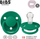 Biberon BIBS De Lux Round, silikon, 0-36m, jeshil evergreen