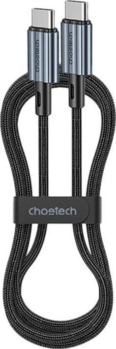 Kabllo USB Choetech XCC-1014, USB-C në USB-C, 1.2 m, 60W, e zezë