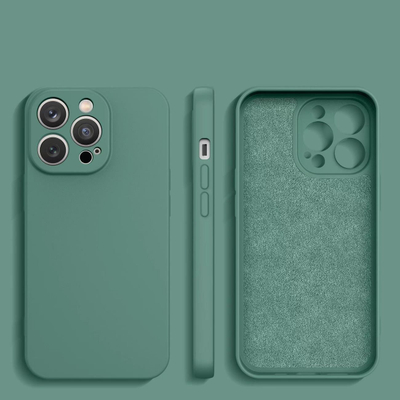 Këllëf silikoni Hurtel për Samsung Galaxy A14 5G A14, jeshil