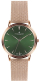 Orë dore për femra Frederic Graff Grunhorn Rose Gold Mesh FFAC-3220R, e artë/gjelbër