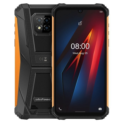 Телефон Ulefone Armor 8, 6.1\", 4GB 64GB, портокалов