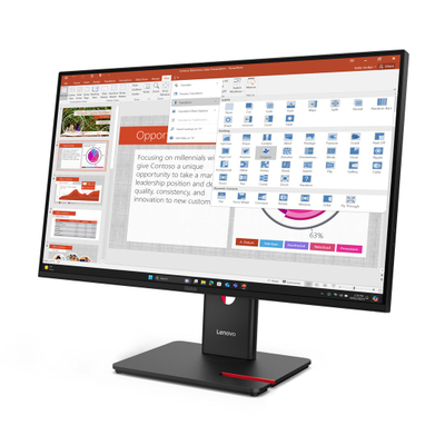 Монитор Леново ТинкВижн T27 40, 27", FHD, 120Hz, црн