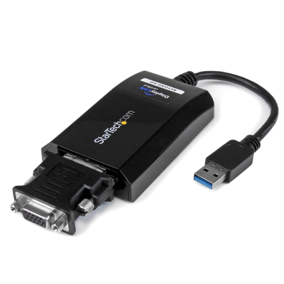 Adaptues grafik StarTech.com USB32DVIPRO, USB 3.0 në DVI, i zi