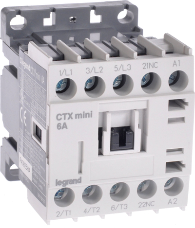 Kontaktor Legrand CTX3 MINI 417016, 3P 6A, 1NC 230V AC