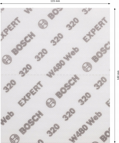 Letër gërryese Bosch 2608902384, grit 320, 2 copa