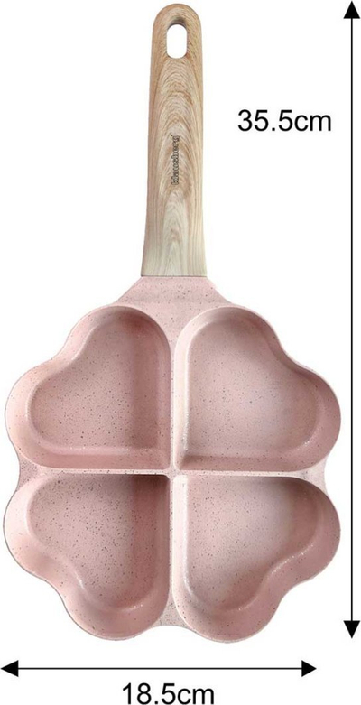 Tigan pancake Klausberg KB-7820, 4 në 1, 19x19cm, roz roz