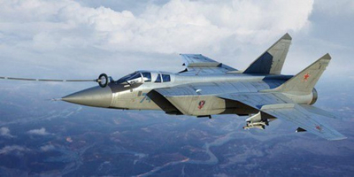 Lodër avion Russian MIG-31 B / BM Foxhound, i hirtë