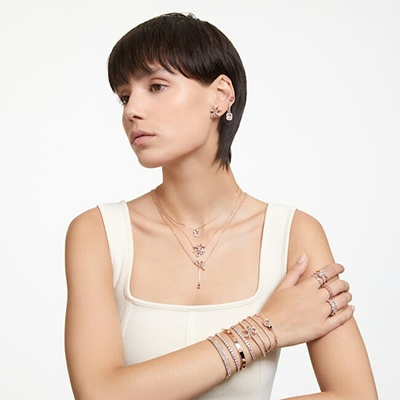 Byzylyk për femra Swarovski Volta 5647565, rozë