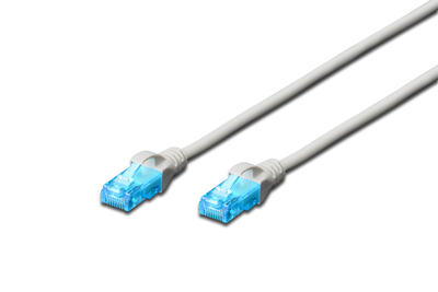 Kabllo patchcord Digitus, Cat.5e, U-UTP, 5m, e bardhë