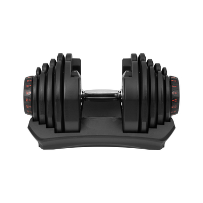 Hantel rregullues REBEL ACTIVE, 40kg, bazë mbajtëse, i zi