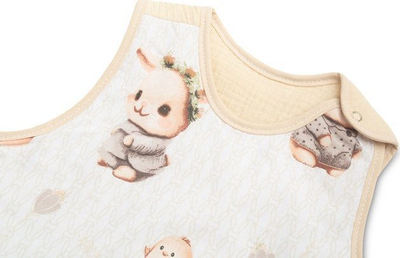 Thes gjumi për bebe Sensillo Bunnies M, 50x80 cm, pambuk, bezhë