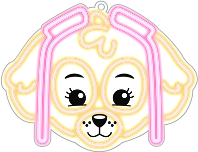 Neon LED muri TelForceOne Paw Patrol Skye OW-130546, 40x40cm, me USB, shumëngjyrësh