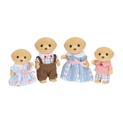 Set lodrash Sylvanian Families Yellow Labrador Family, 4 figura, për kalamaj 3+