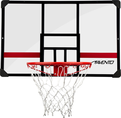 Panel basketbolli Avento Legends League, 112 x 72 cm, unazë 45 cm, i zi
