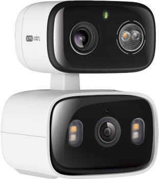 Kamerë sigurie TP-Link Tapo C246D, 3MP 2K, me rrotullim e këndim me dy lente, IP65, e bardhë