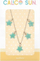 Qafore Colorful Balloons Necklace Sophia Little Star, varëse ylli, e artë e gjelbër