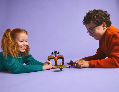 Set LEGO Ninjago SPINJITZU Dragon Battle Pack 71826, me dragoj luftarake, për fëmijë