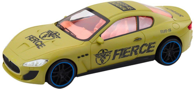 Lodër makinë sportive LEAN Toys, me rrotat e pasme, plastike, ngjyrë rërë khaki