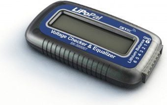 Мерач на напон и балансер за батерии SkyRC LiPoPal, за LiPo, дигитален екран, црн