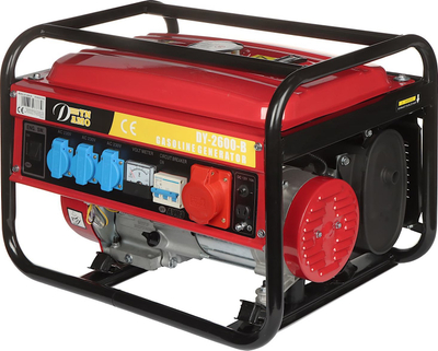 Gjenerator rryme Dynamo DY-2600-B, 2600W, me benzinë, i kuq