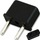 Adapter prizë udhëtimi USA në EU, 125–250V, i zi