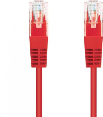 Kabllo rrjeti C-TECH Patchcord Cat5e, UTP, 0.25m, e kuqe