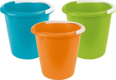 Kovë plastike Curver, 10L, me dorezë, me ngjyra të ndryshme