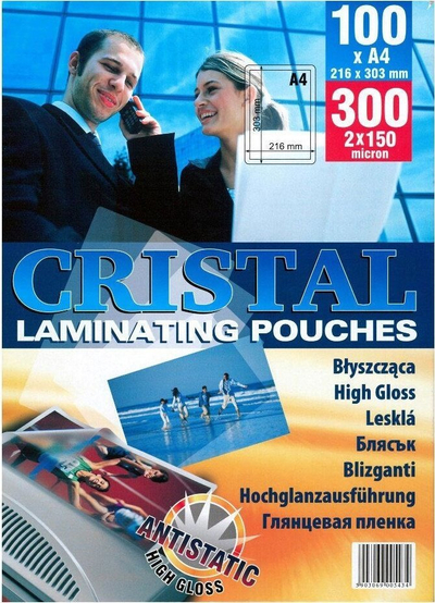 Fleta laminimi Cristal A4, 150 mikron, antistatike, 100 copë