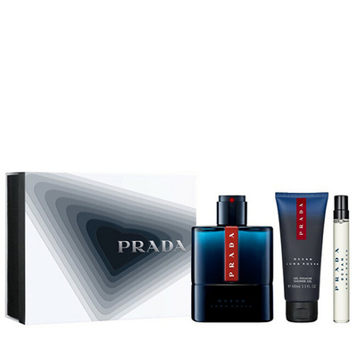 Set dhuratë PRADA Luna Rossa Ocean, EDT 100 ml + xhel dushi 100 ml + EDT 10 ml