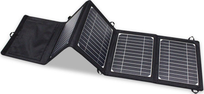 Портабилен соларен панел Vinnic SOCOMPA PRO, 60W, преклоплив, црн