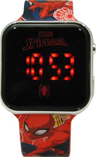 Orë digjitale për kalamaj Educa Borras Marvel Spiderman, LED, ekran digjital, me rrip të zi