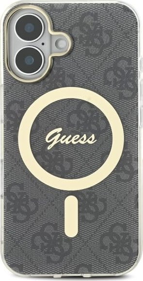 Mbulesë telefoni Guess GUHMP16MH4STK për iPhone 16 Plus 6.7", MagSafe, e zezë