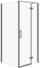 Kabinë dushi këndore CITY S584-103, 90x90x195 cm, xham transparent, profile të zeza