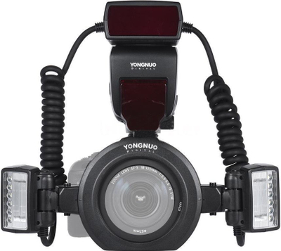 Blic makro Yongnuo YN-24EX TTL, për Canon, LED asistim, i zi