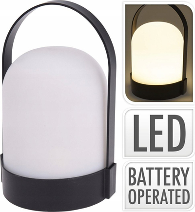 Fener LED Orion Home Styling, 21 cm, me dorezë, i zi