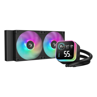 Sistem ftohës uji për procesor DeepCool LQ240, 240mm, ARGB, i zi