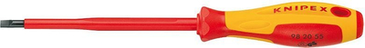 Kaçavidë e sheshtë Knipex 982065, e izolume 1000V, majë 6.5mm, e kuqe