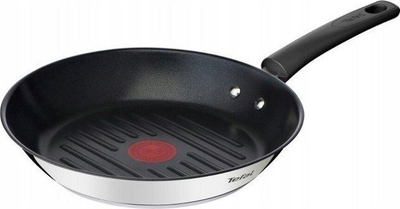 Tigan grilli Tefal Duetto+ G7334055, 26 cm, sipërfaqe jo-ngjitëse, i zi