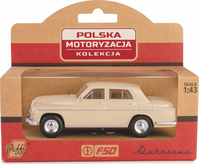 Makina lodër Daffi Warszawa 223, shkalla 1:43, die-cast, bezhë